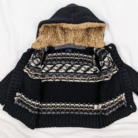 GAP Icelandic Style Hooded Sweater Sz 12-18mths - Picture 3 of 8